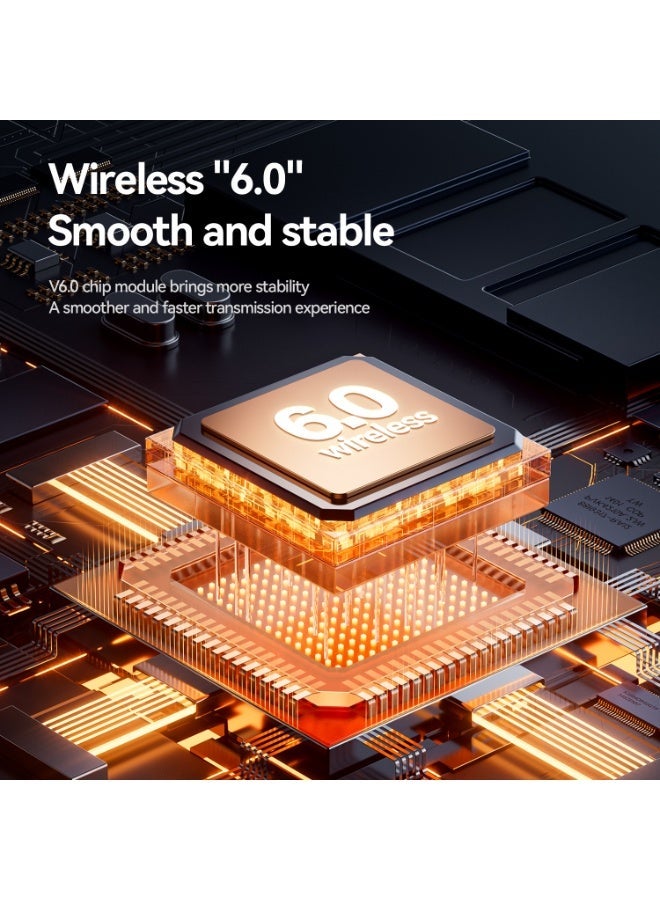 سماعات بلوتوث جديدة Qiwa-M144  - لاسلكية بالكامل، صوت محيطي عالي الجودة، خاصية إلغاء الضوضاء، سماعات رياضية وجري نصف داخل الأذن - Image 5